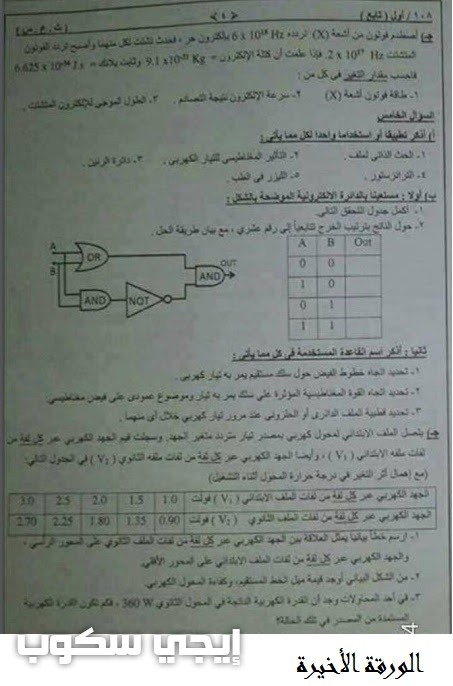 نماذج امتحانات السودان 2017 للثانوية