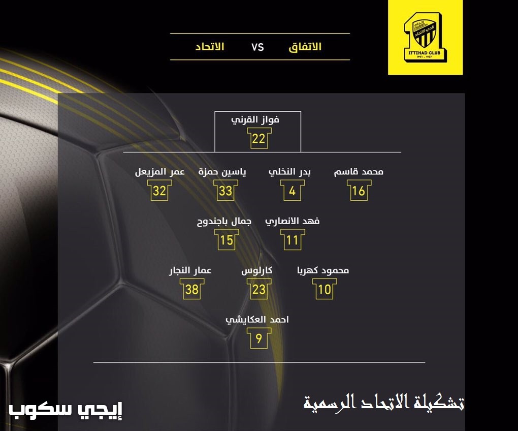 موعد مباراة الاتحاد والاتفاق اليوم