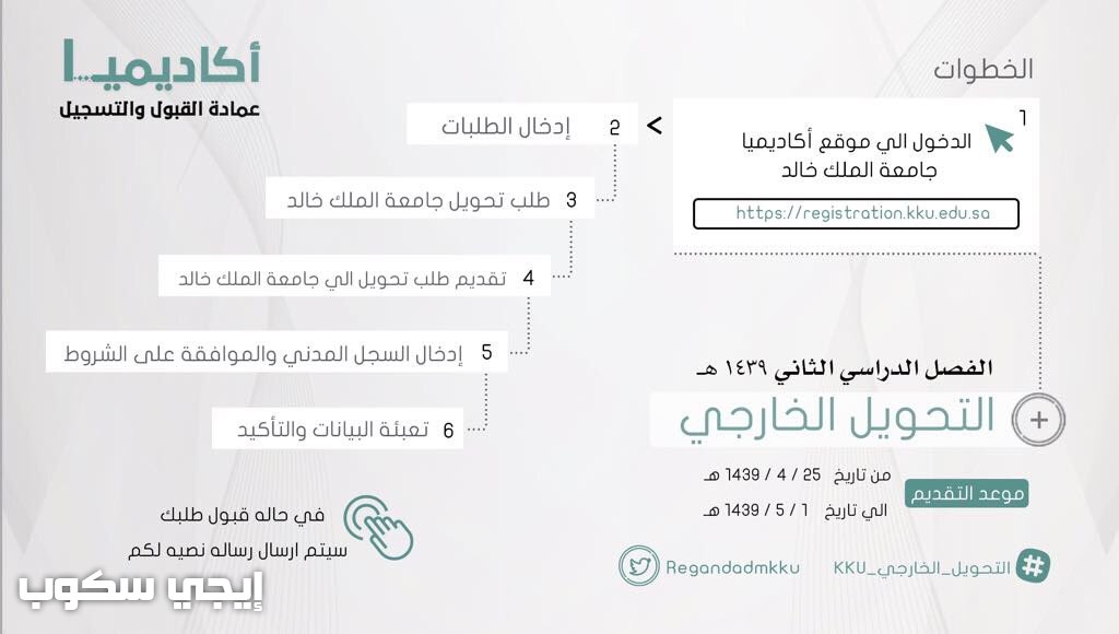 جامعة الملك خالد التسجيل المباشر الترم الصيفي