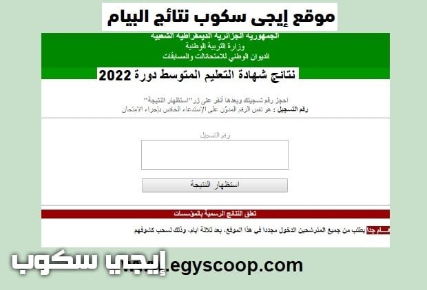 نتائج البيام 2022